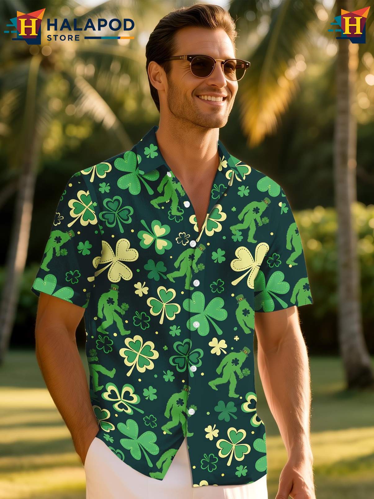 Crazy Graphic Tropical Button Down Shirt Mens Funny Novelty Summer Beach Wear