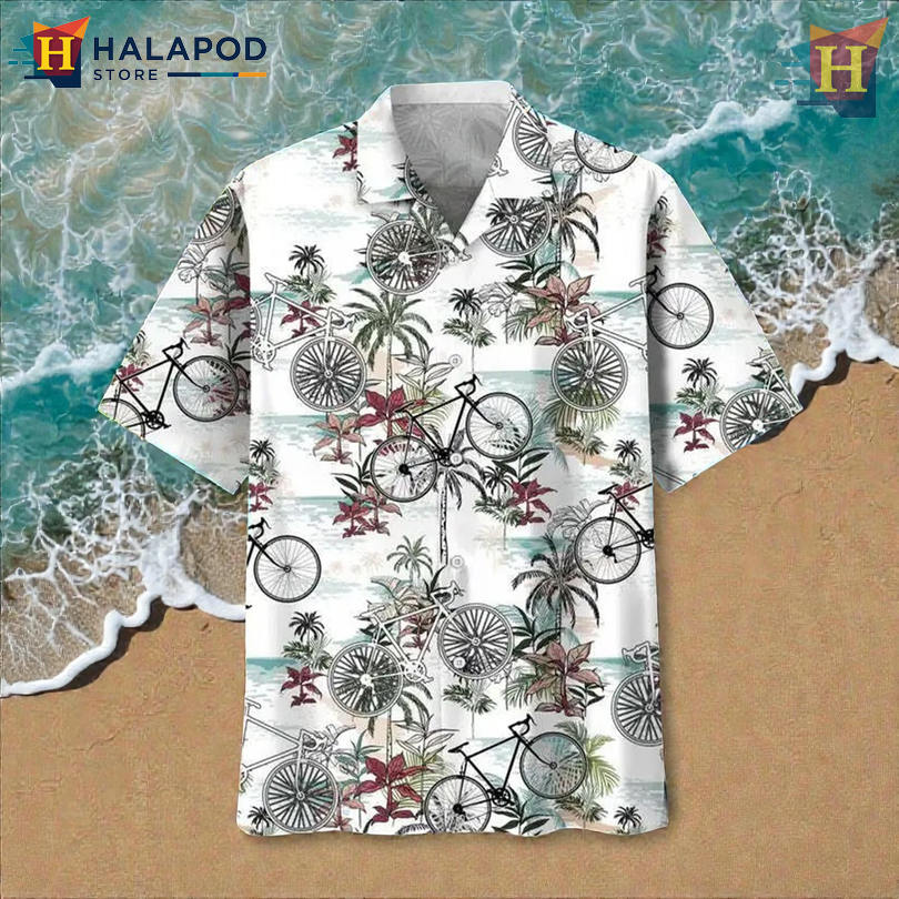 Cycling Nature Landscape Hawaiian Themed Shirts for Outdoor Adventure Enthusiasts