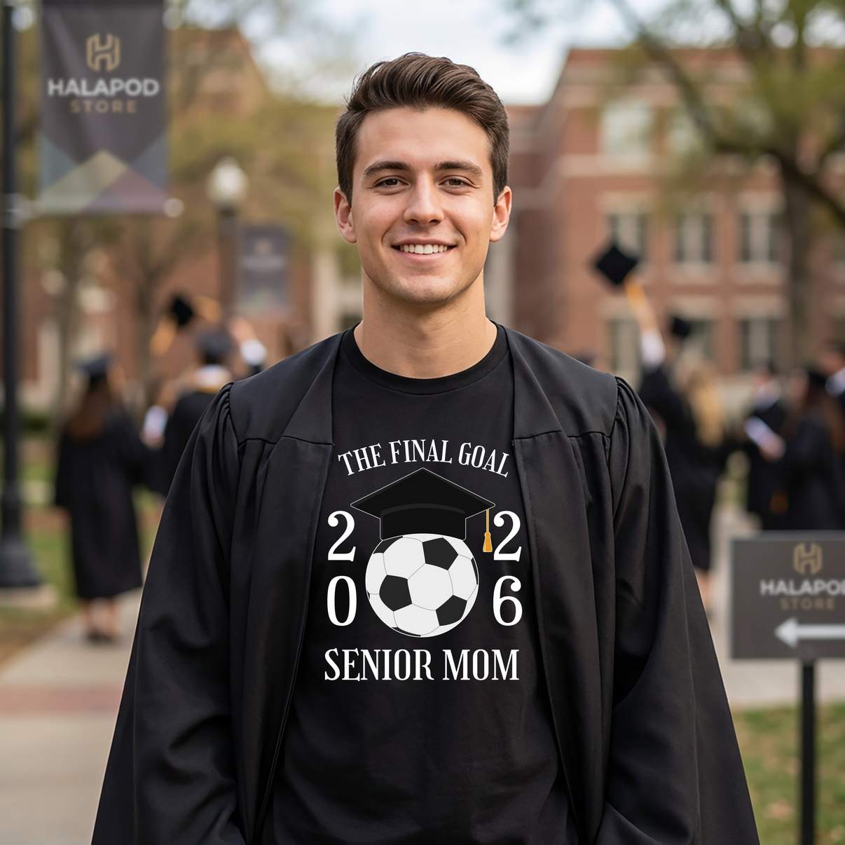 Final Goal Senior Soccer Mom Shirt Class Of 2026 Graduation Graphic For Womens