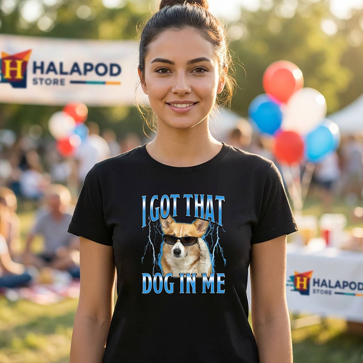 Funny Corgi Meme Dog In Me TShirt I Got That Quote Graphic Design For Mens
