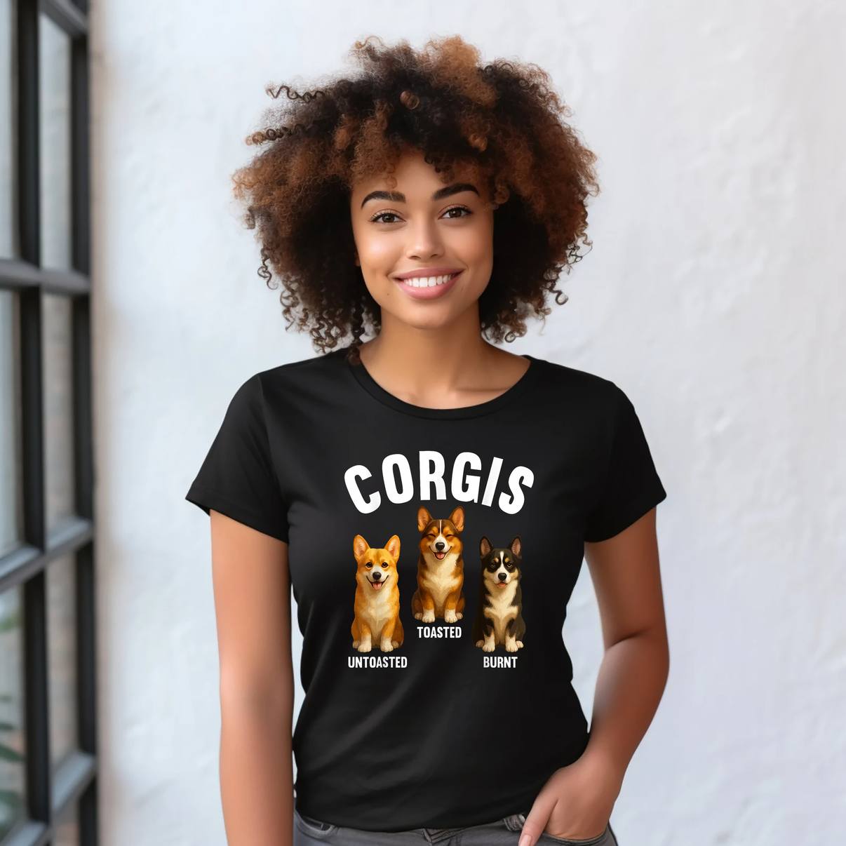 Funny Design Pet Dog Corgi Shirt Lovers For Men Women Kids Graphic Mens