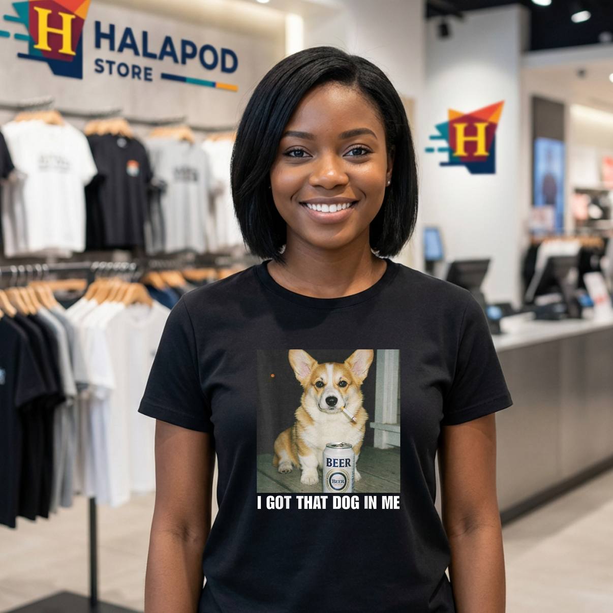 I Got That Dog In Me Corgi Tee Shirt Funny Meme Quote Graphic Design For Mens