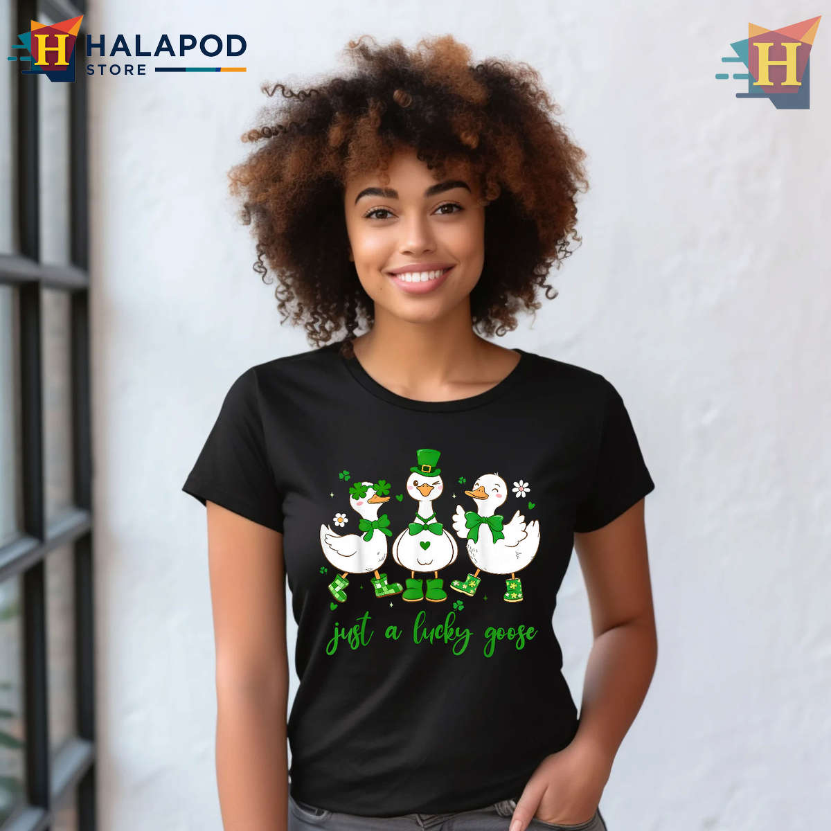 Lucky Goose Graphic Tee Cute St Patrick Day Shirts Women Kids