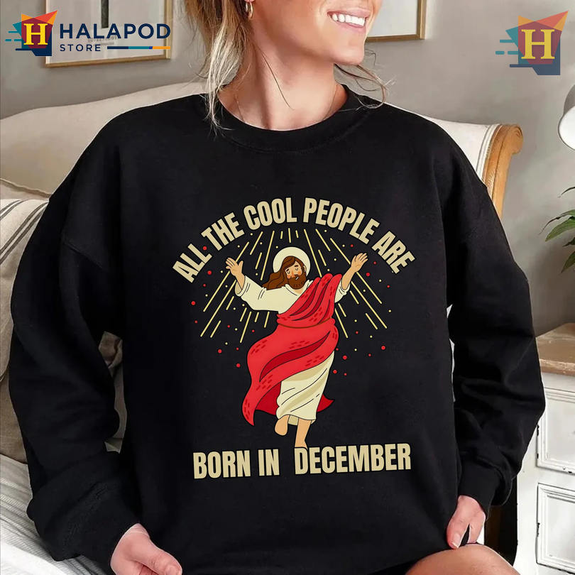 Matching Christmas Shirt December Born Christian Birthday Tee Holiday Faith Gift