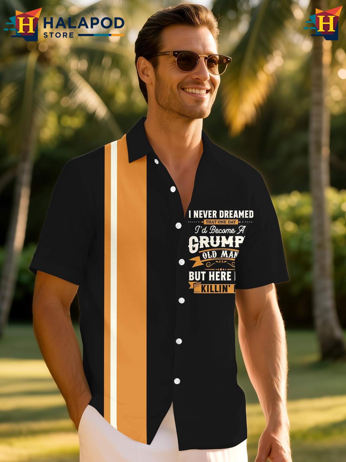 Novelty Tropical Shirt For Men Crazy Graphic Funny Summer Holiday Beach Outfit