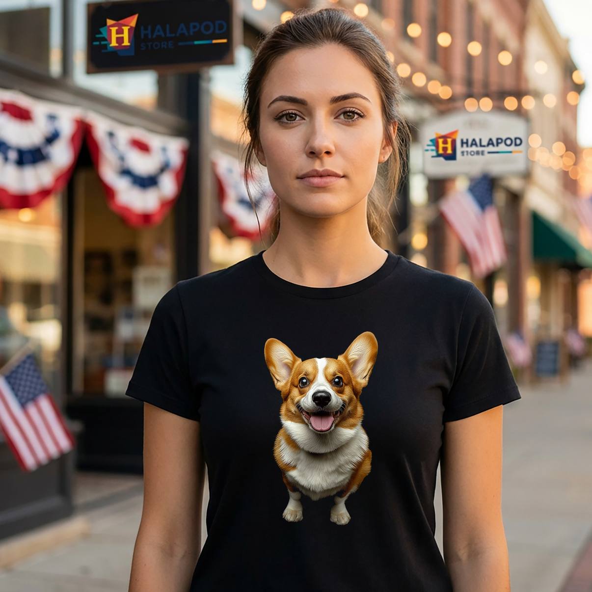 Pembroke Welsh Corgi Dog Shirt Motif Pet Artwork Graphic Design For Mens