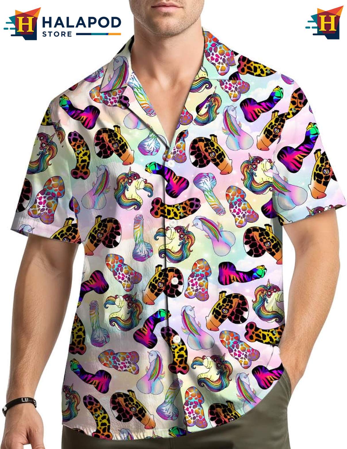 Playful Cat Lover Hawaiian Shirt, Colorful Summer Button Down For Beach Fun