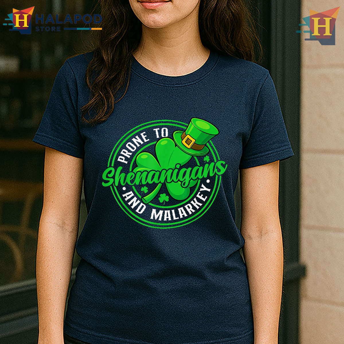 Prone To Shenanigans Tee Funny St Patricks Day Shirts