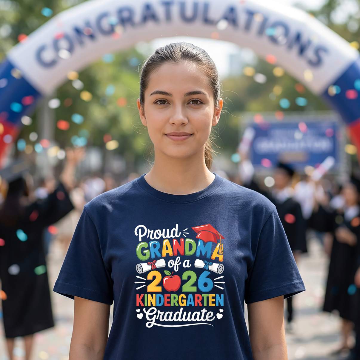 Proud Grandma Kindergarten 2026 T-Shirt Graduation Graduate Graphic Design Men