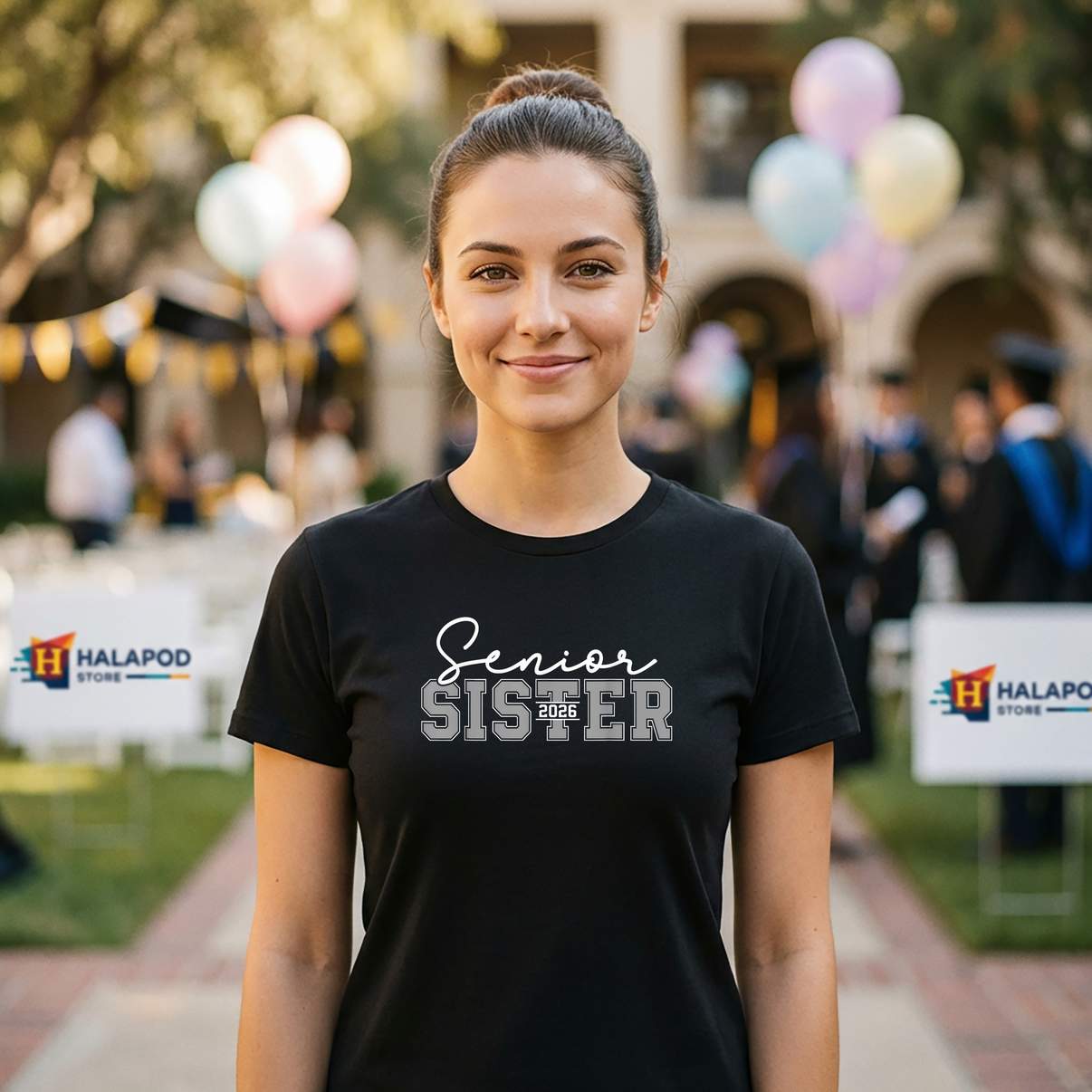 Proud Sister Class Of 2026 TShirt Senior Graduate Graphic Design Lover For Men