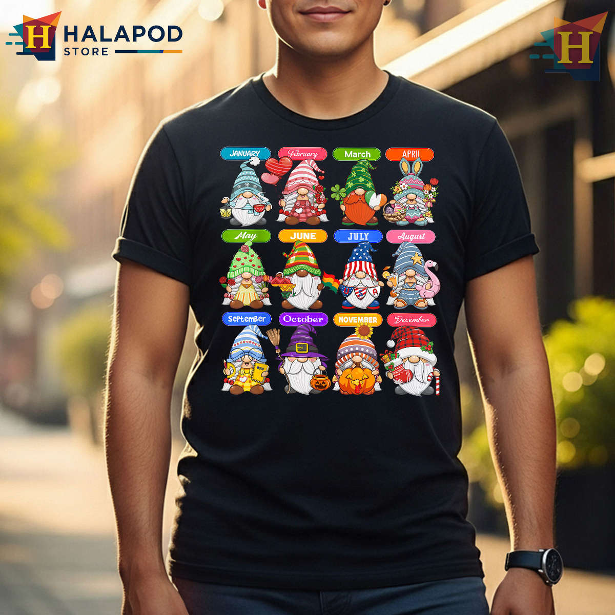 Seasonal Gnome Graphic Cute St Patricks Day Shirts Women