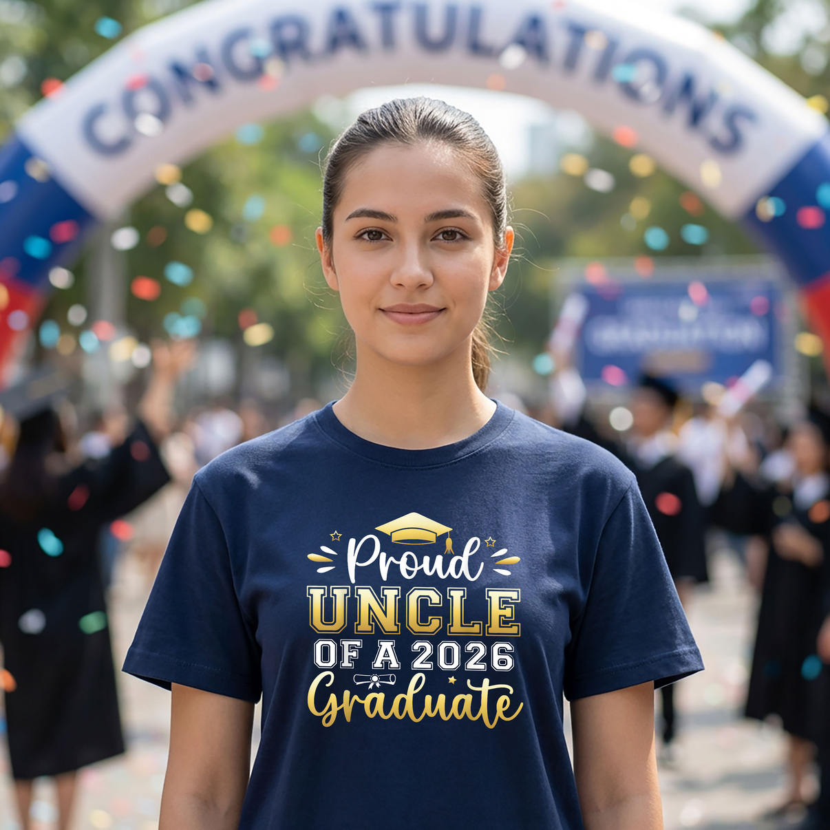 Senior Graduation Proud Uncle TShirt 2026 Graduate Men Family Fan Apparel Gear