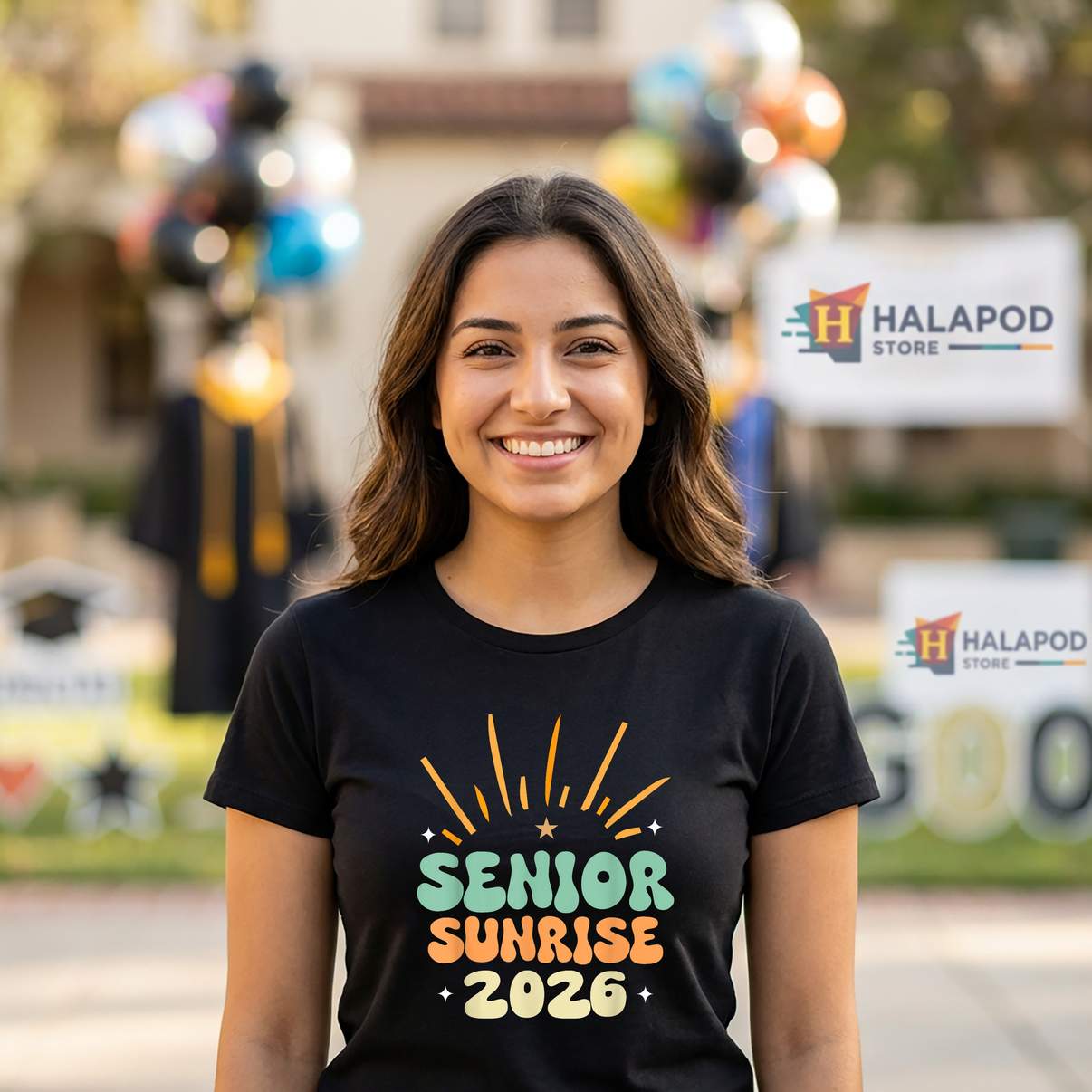 Senior Sunrise Class Of 2026 TShirt High School Graduation Graphic For Mens Top