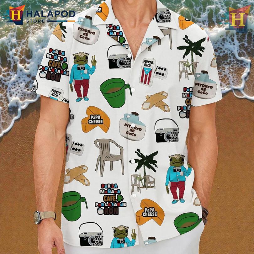 Short Sleeve Hawaiian Shirt Celebrating Baile Inolvidable Puerto Rico Style