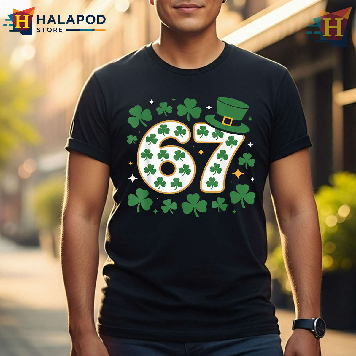 Six Seven Family Meme Tee St Patricks Day Shirts Funny Lucky Matching