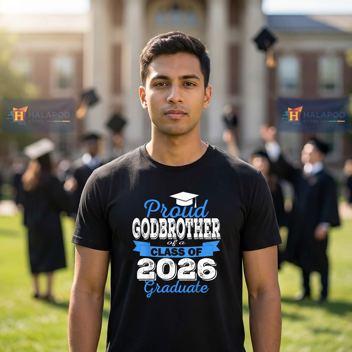 Super Proud Godbrother 2026 TShirt Graduate For Mens