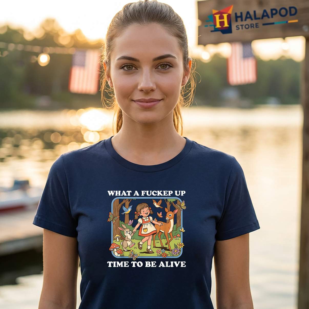 Time To Be Alive Sarcasm Retro TShirt What A Fcked Up Graphic For Mens