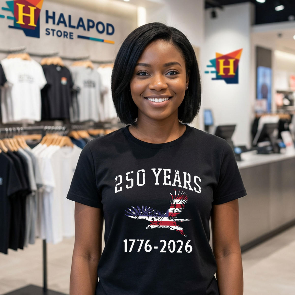US Flag American 250th Shirt 2026 Men Women Kids 250 Years Anniversary