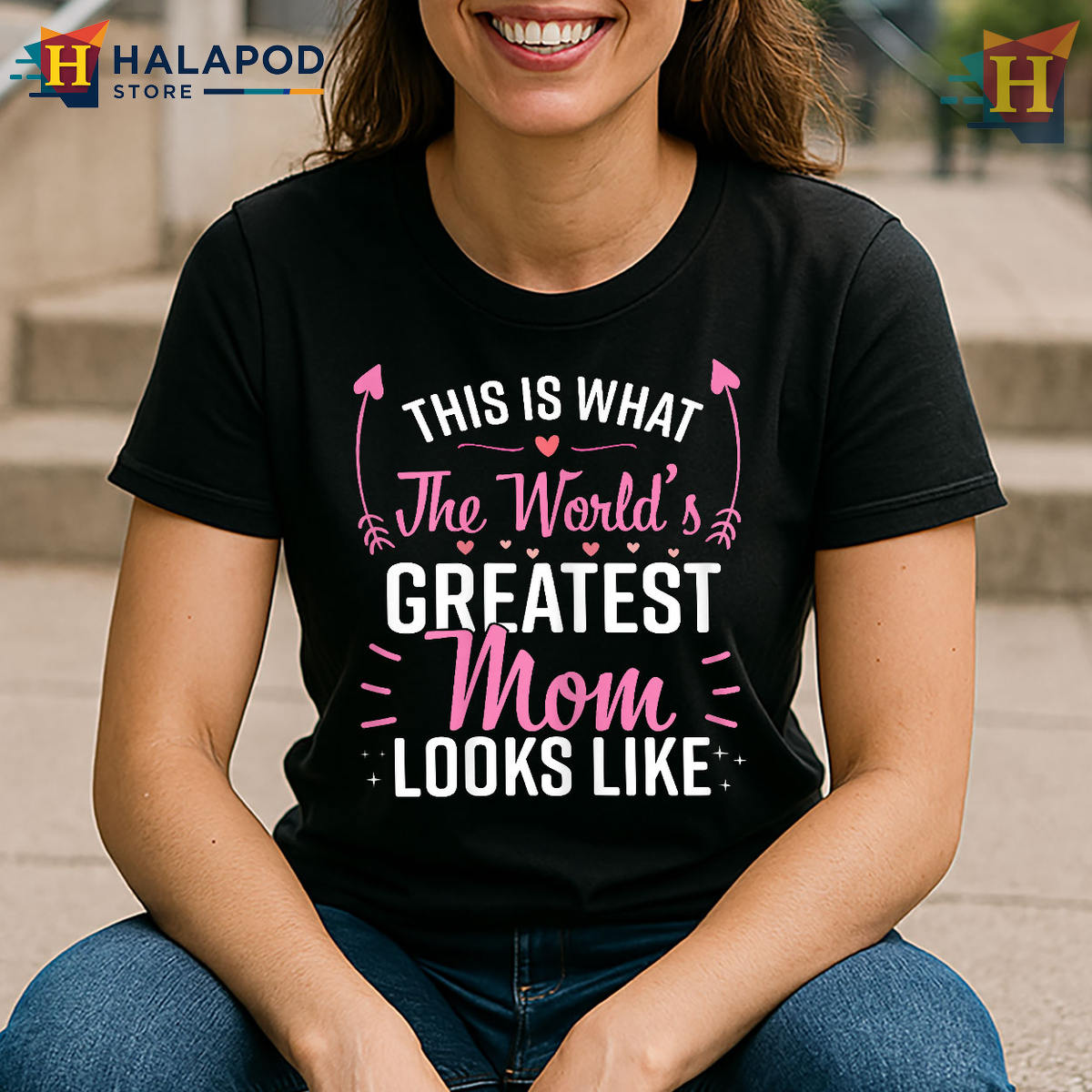 Worlds Greatest Mom Gift Funny Mother T Shirts For Mothers Day