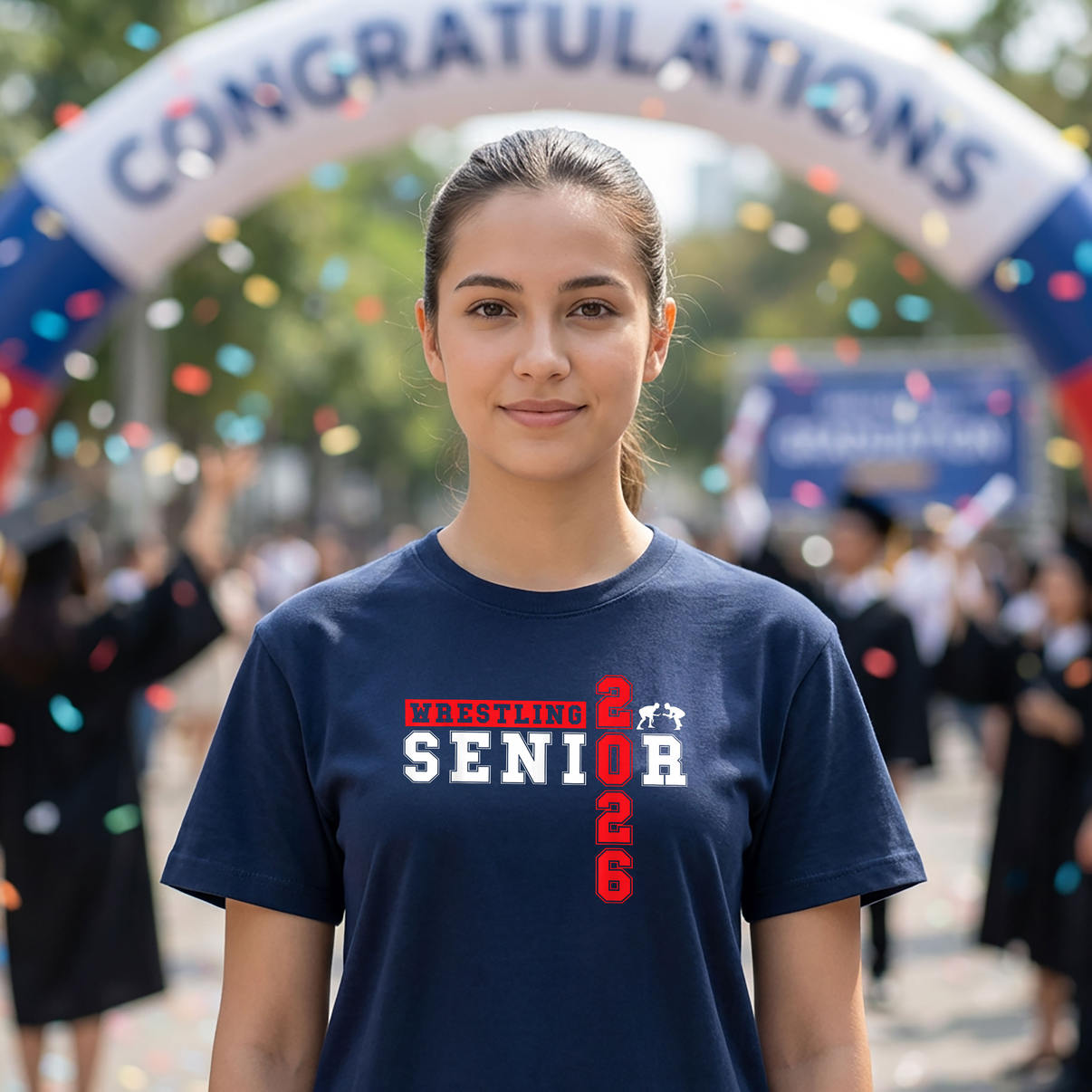 Wrestling Senior Night 13 Graduation Tee 2026 Sports Player Fan Apparel Gear