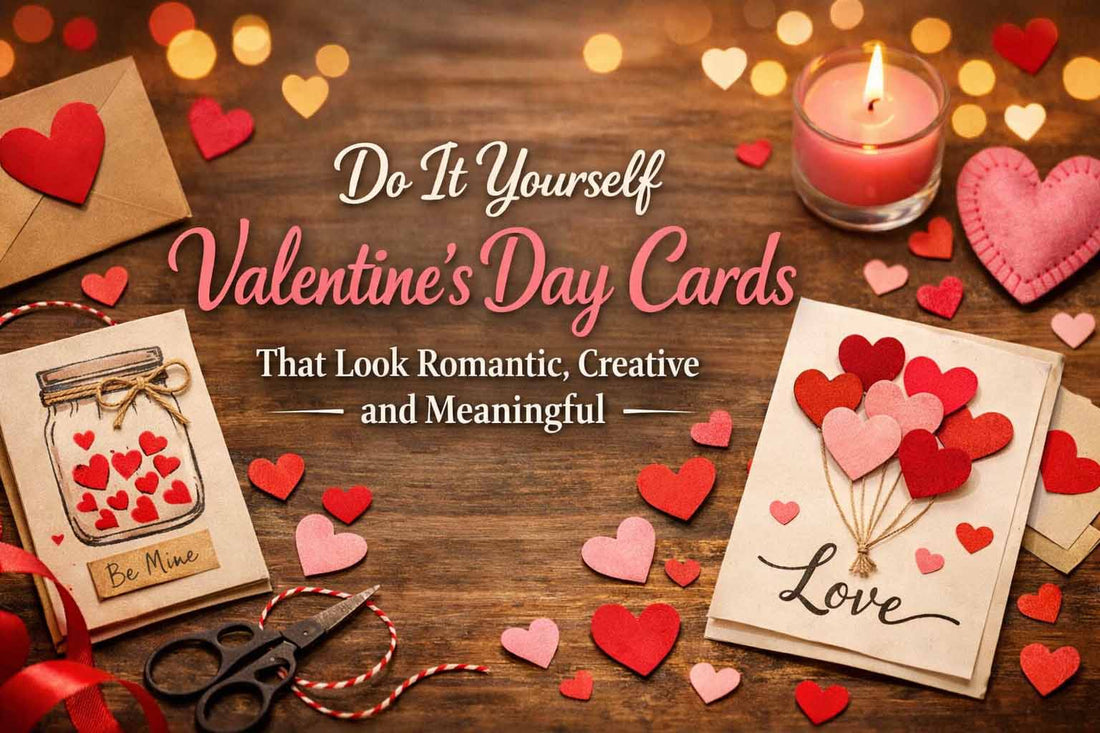 Do It Yourself Valentine's Day Cards That Look Romantic, Creative and Meaningful