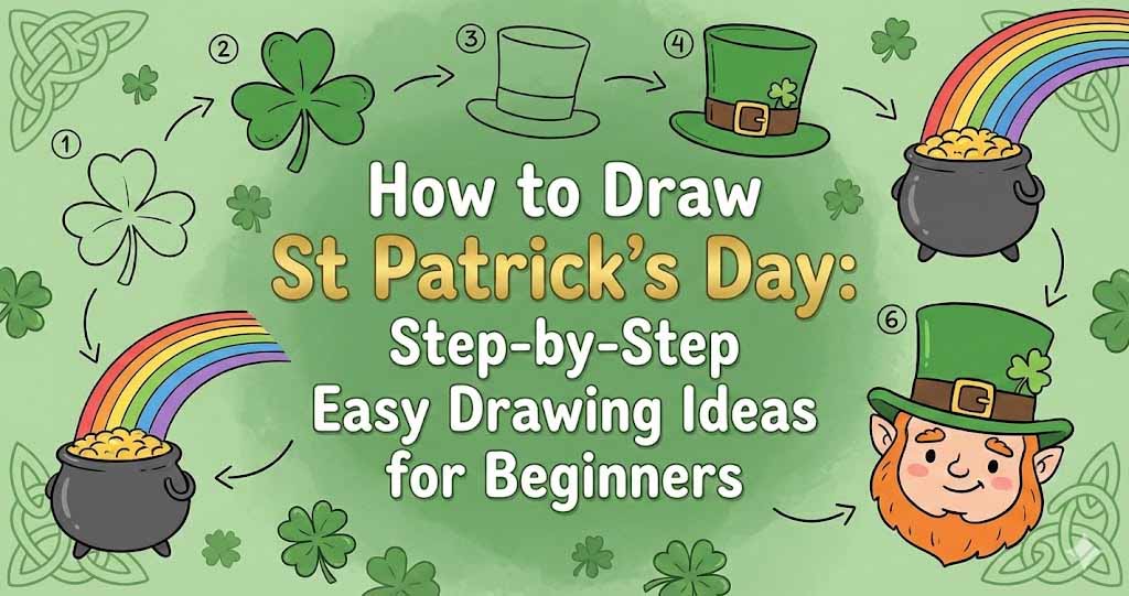 How to Draw St Patrick's Day: Step-by-Step Easy Drawing Ideas for Beginners