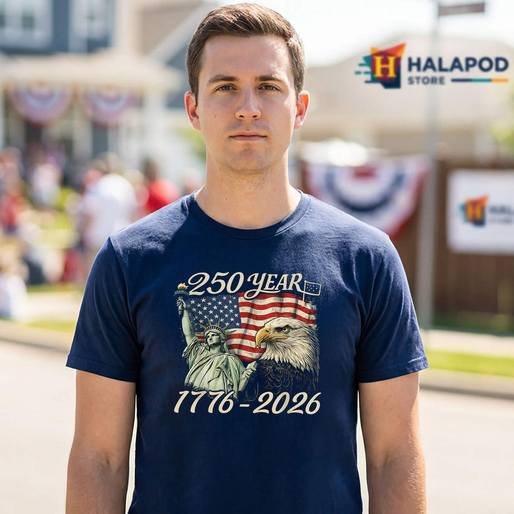 250 Years American 4th July Shirt 250th Anniversary USA Patriotic Graphic