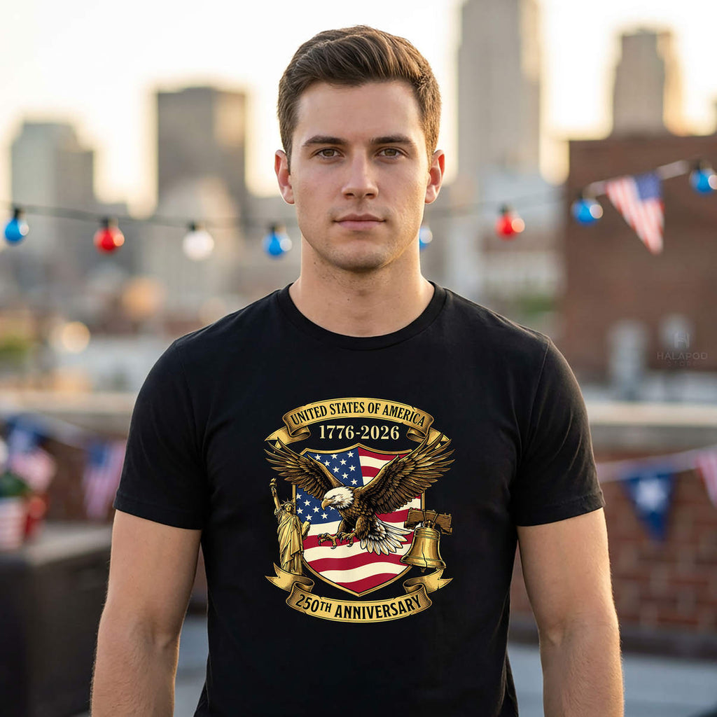 250 Years Of Independence Shirt 250th Anniversary July 4th Patriotic Graphic