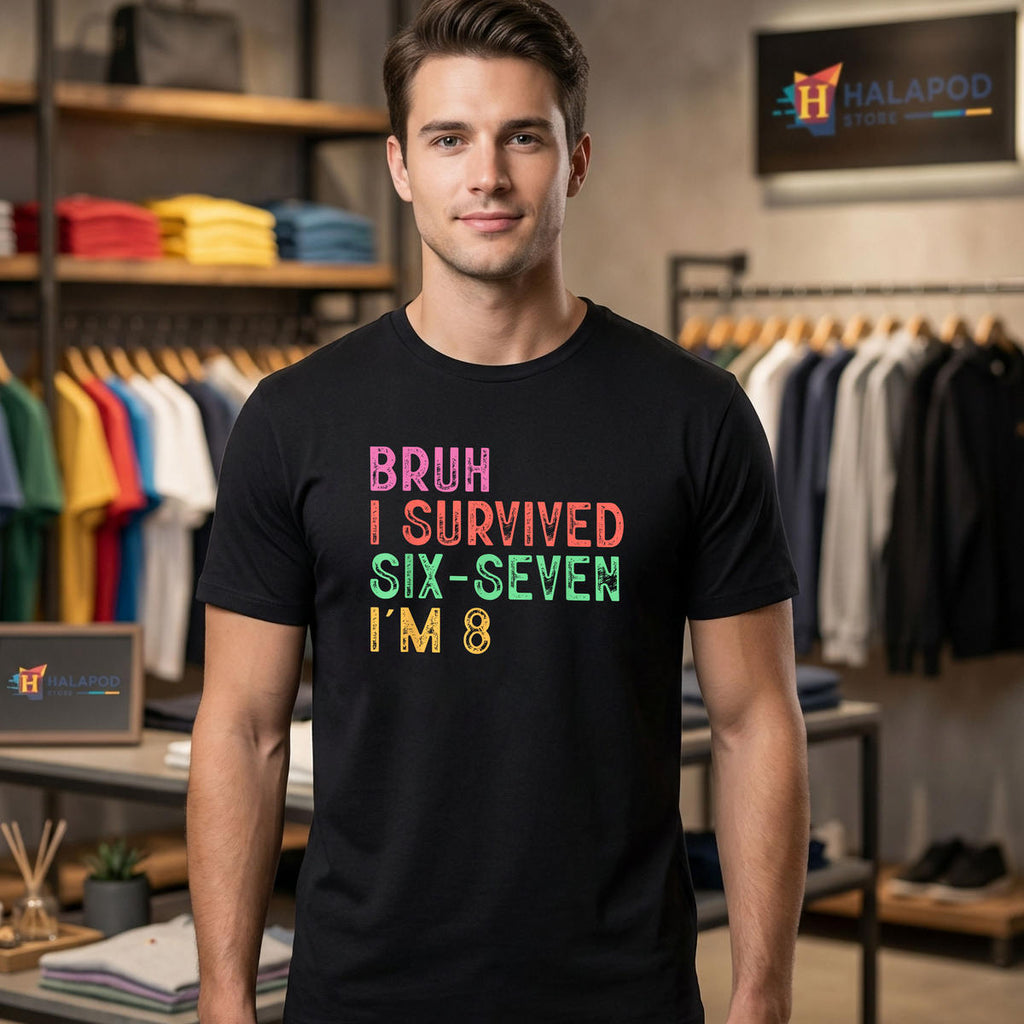 8th Birthday Boy Outfit Shirt 2026 Im 8 Year Old Six Seven Bruh 6 7 Kids Gifts