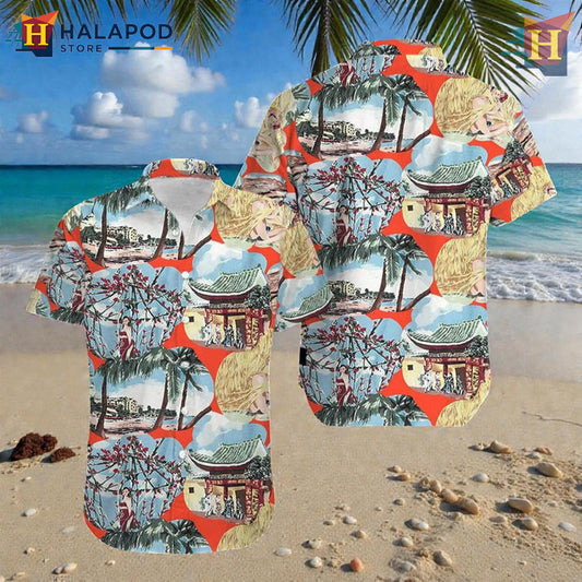 Ace Ventura Jim Carrey Retro Movie Art With Matching Hawaiian Shirt Iconic Fun