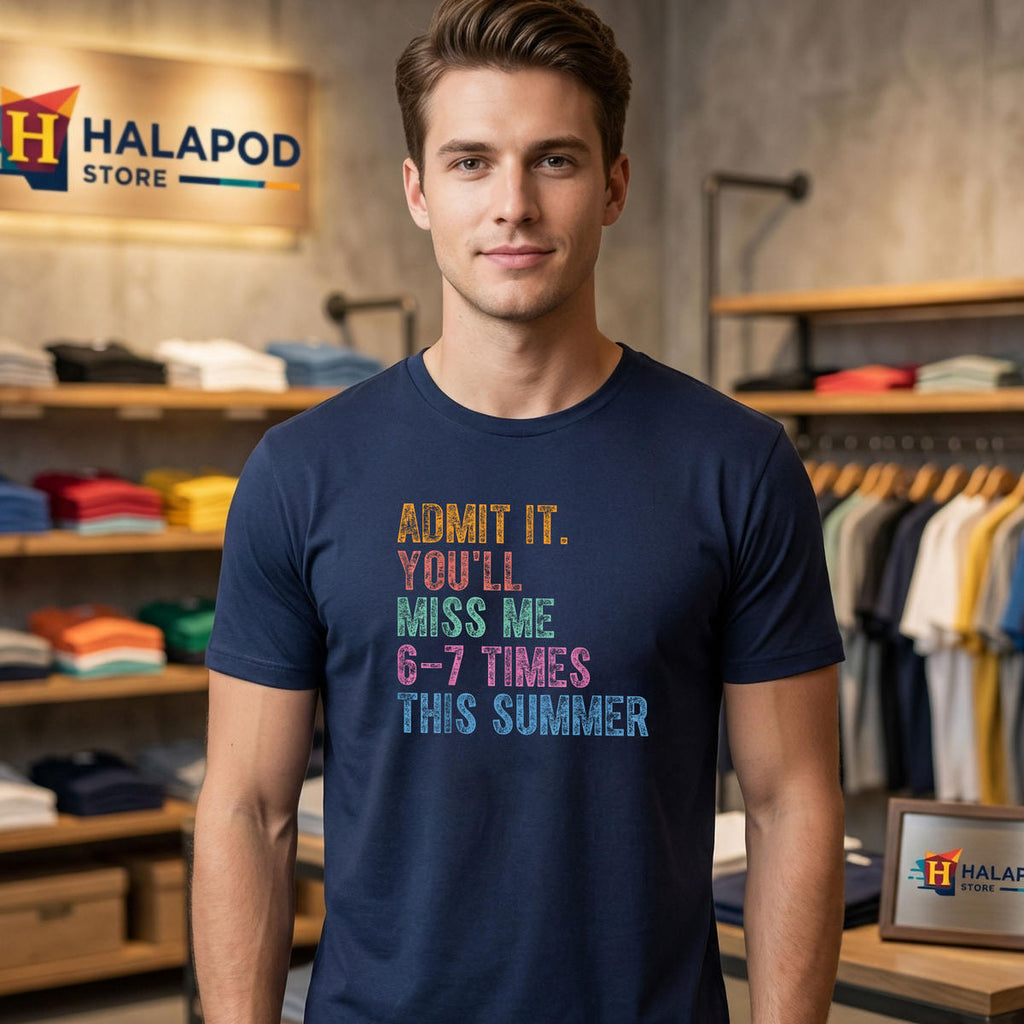 Admit It Youll Miss Me Shirt 2026 Funny 6 7 Times Summer Last Day School Gear