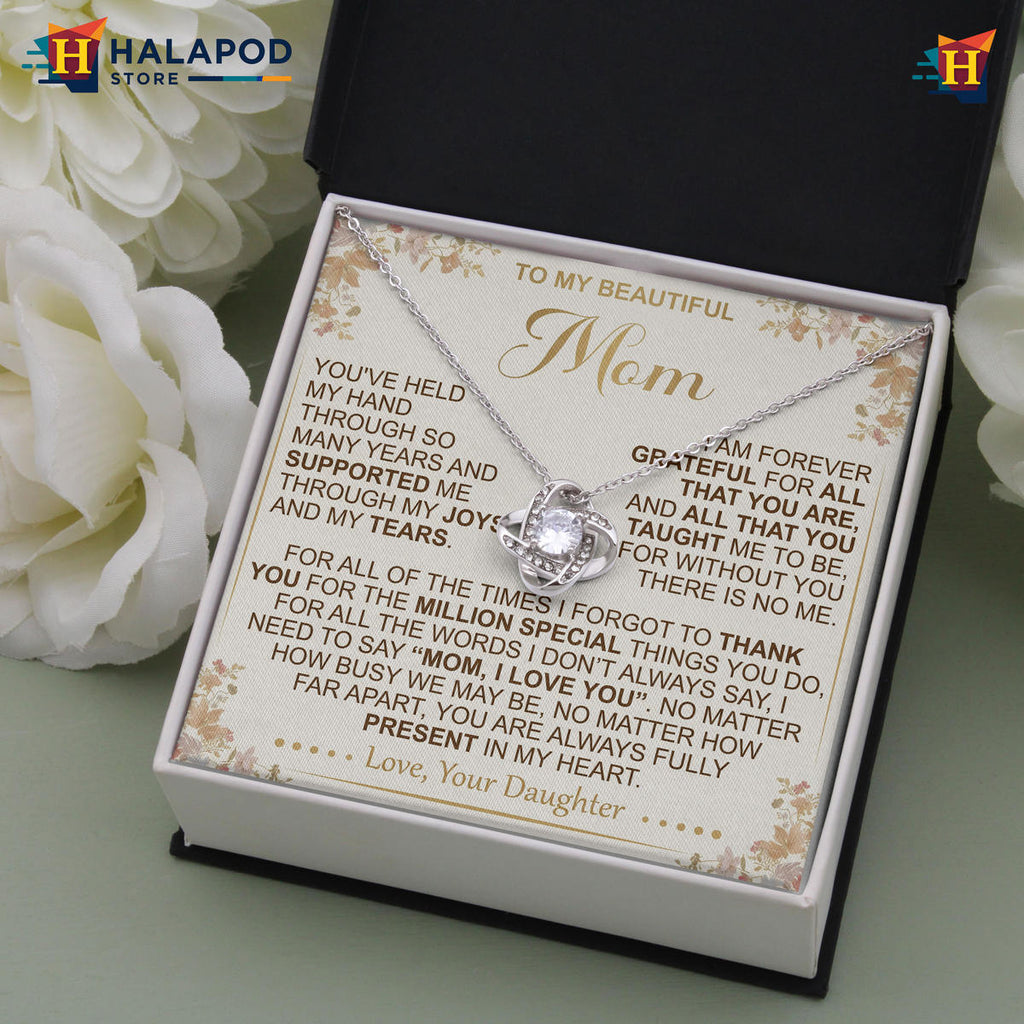 Always Present In My Heart Jewelry - Meaningful Mothers Day 2026 Gift For Mom