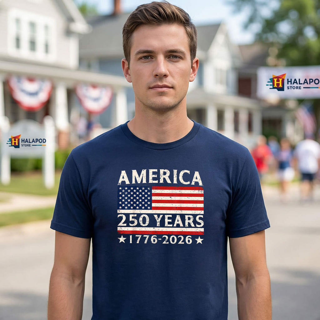 America 250 Years 4th Of July Shirt 250th Anniversary USA Flag Graphic Art