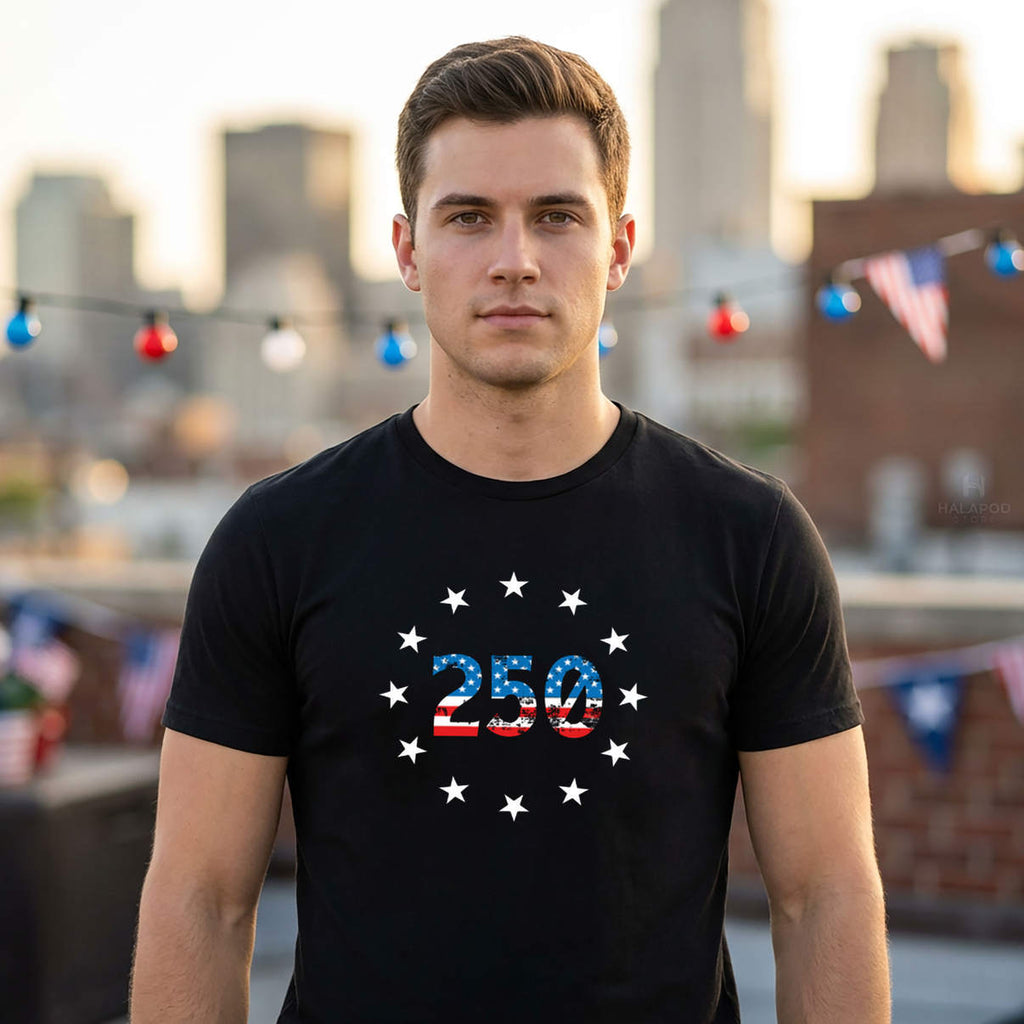 America 250th Years Anniversary Shirt 250 Years Of Independence Graphic Mens