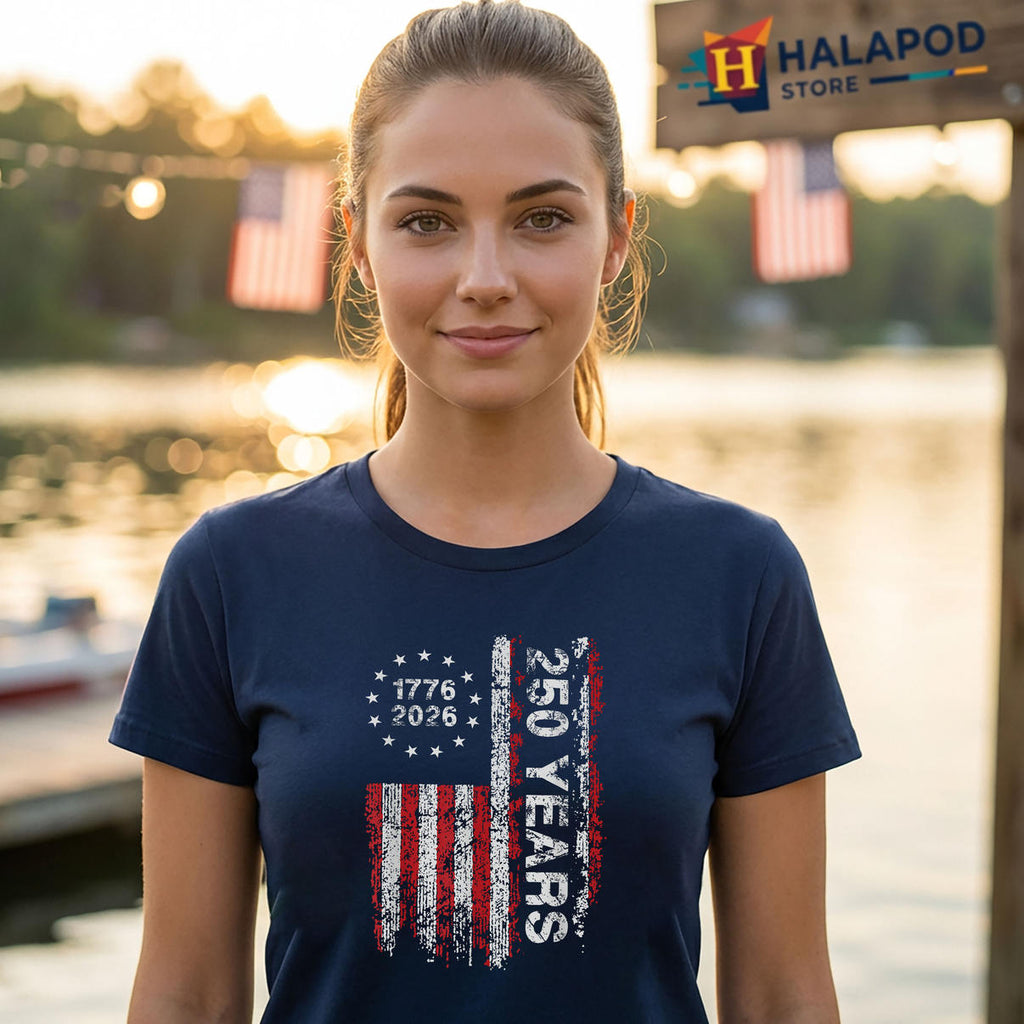 America Anniversary Freedom 250th Shirt 2026 Independence Day Fan Apparel
