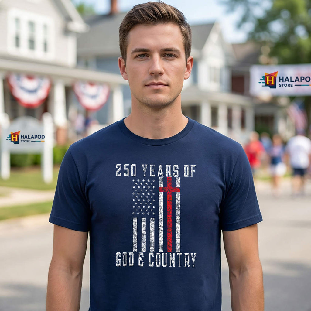 America Independence Day 250th Shirt Birthday 1776 2026 July 4th Graphic