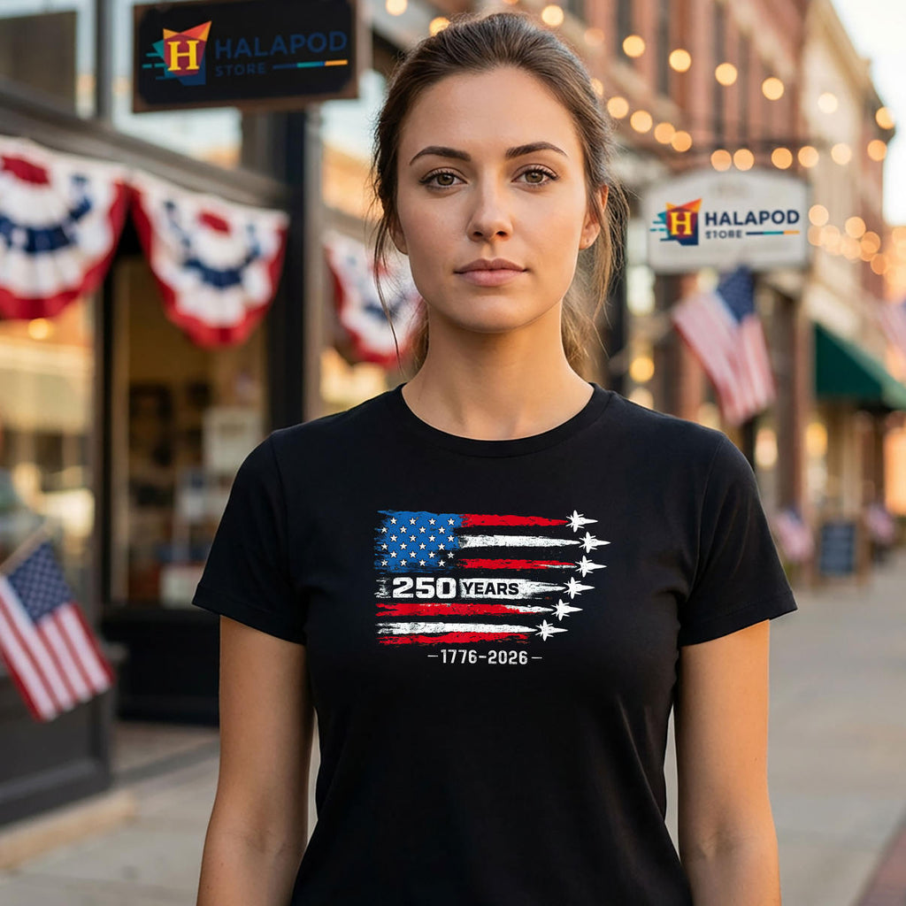American 250 Years Anniversary Shirt 2026 USA Fourth Of July Fan Apparel