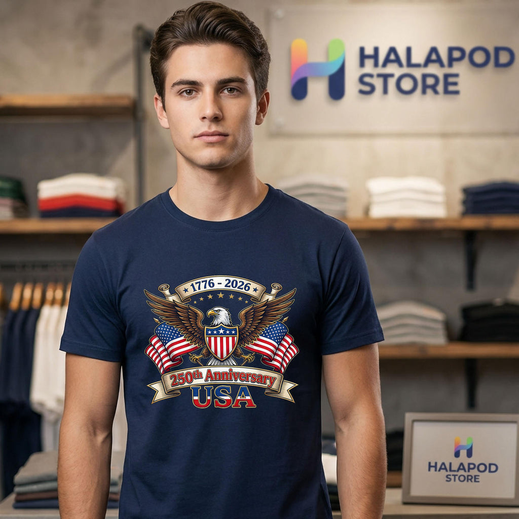 American 250th 4th Of July Shirt 2026 Anniversary 1776 250 Years USA Apparel