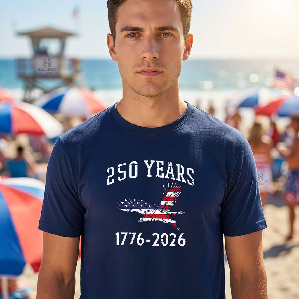 American 250th Anniversary US Shirt Flag 250 Years Graphic Novelty For Mens