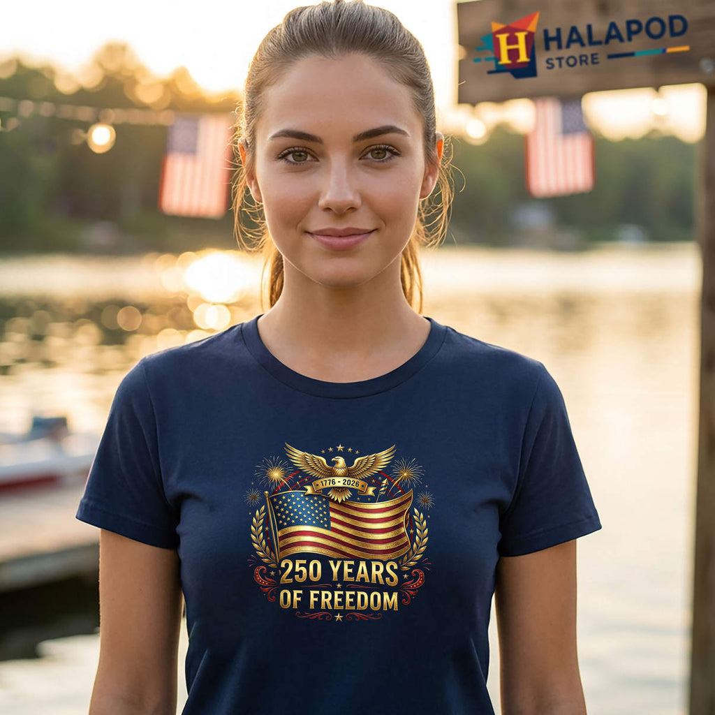 American Anniversary Independence Shirt 250th 250 Years Of Freedom Graphic
