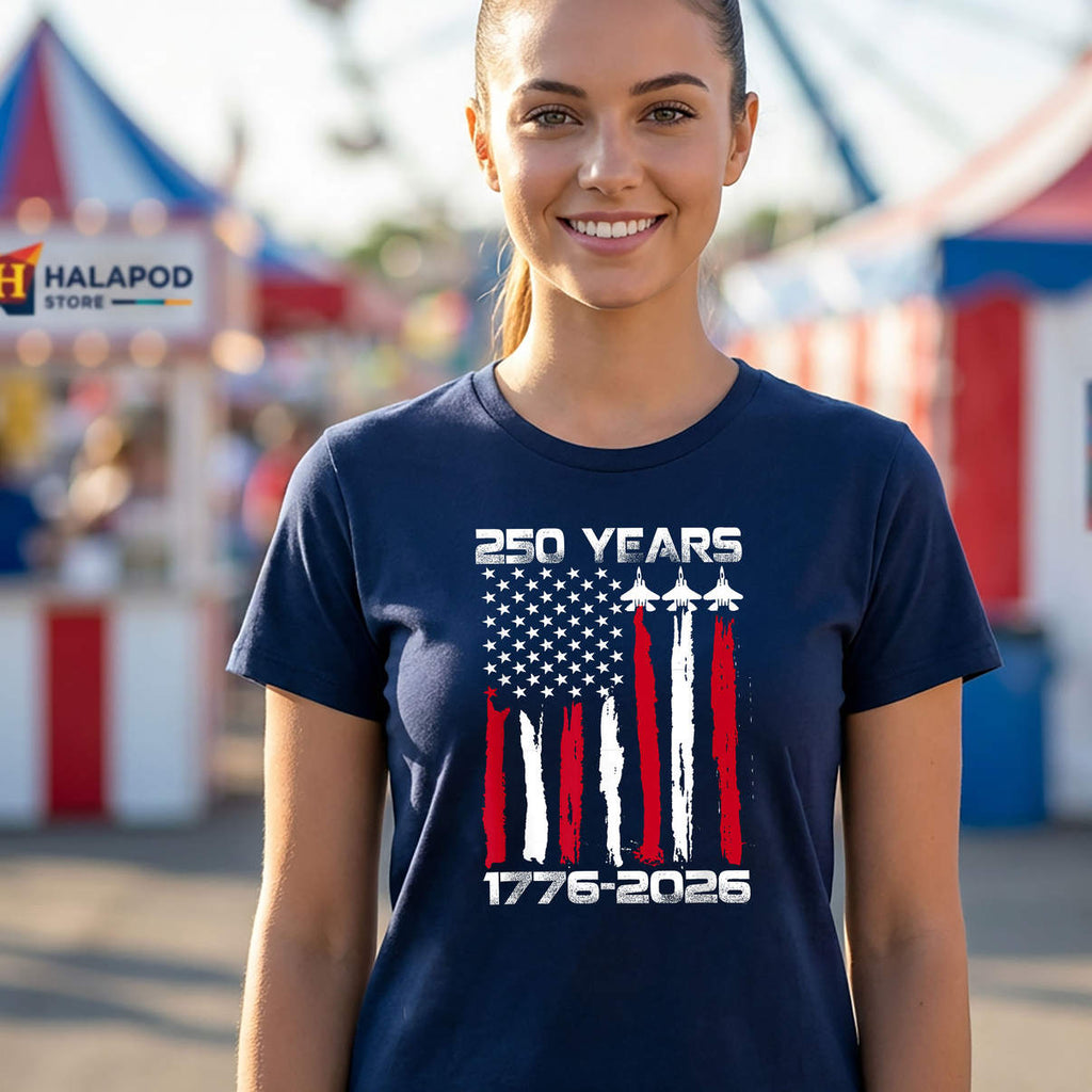 American Flag 1776 2026 Shirt 250 Years 250th USA Patriotic 4th Of July Graphic