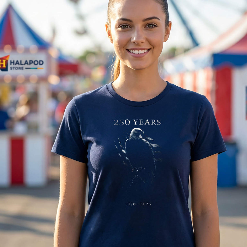 American Flag 250th Anniversary Shirt 250 Years USA 4th Of July Graphic Mens