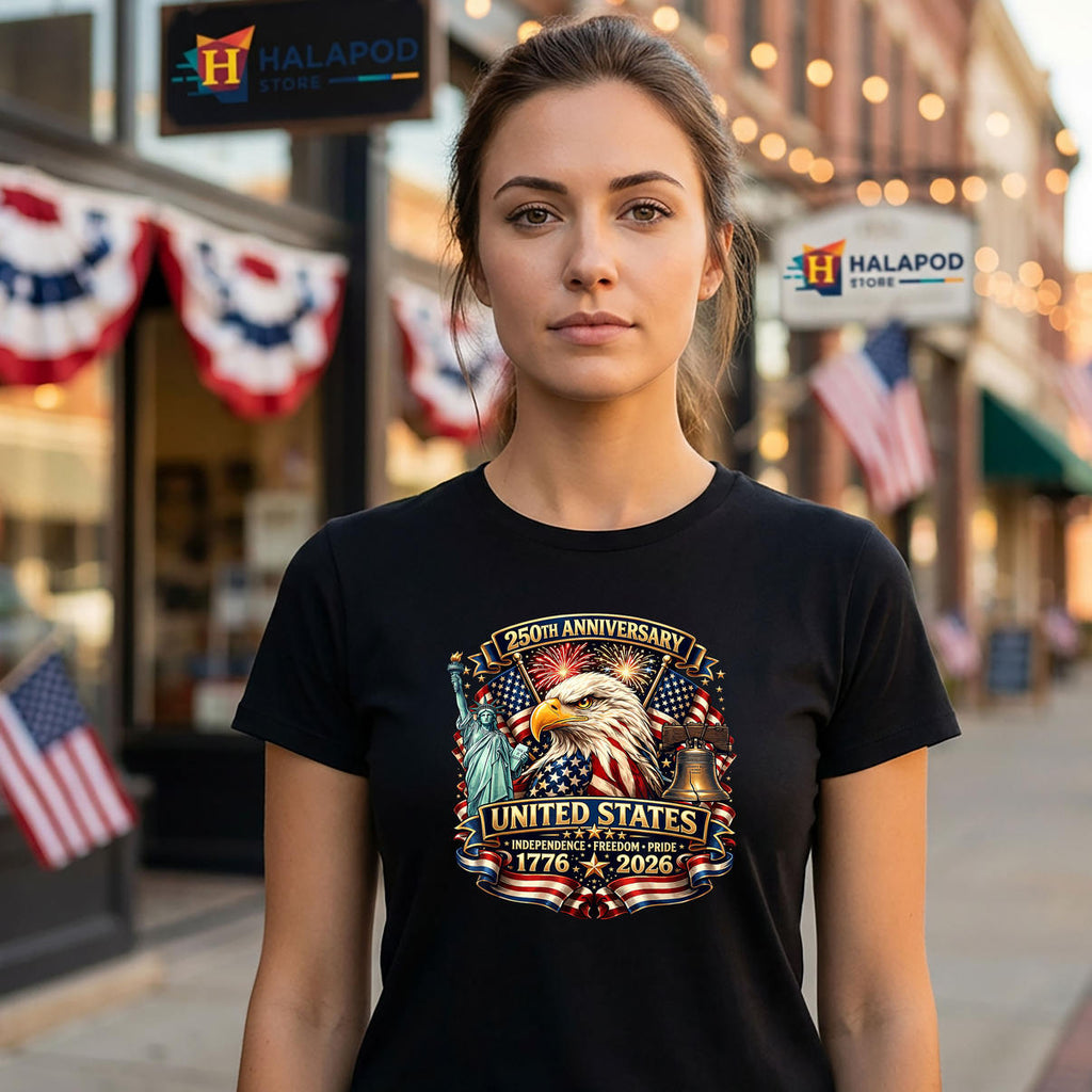 Anniversary Patriotic USA Eagle Shirt 2026 Fourth Of July 250th Fan Apparel