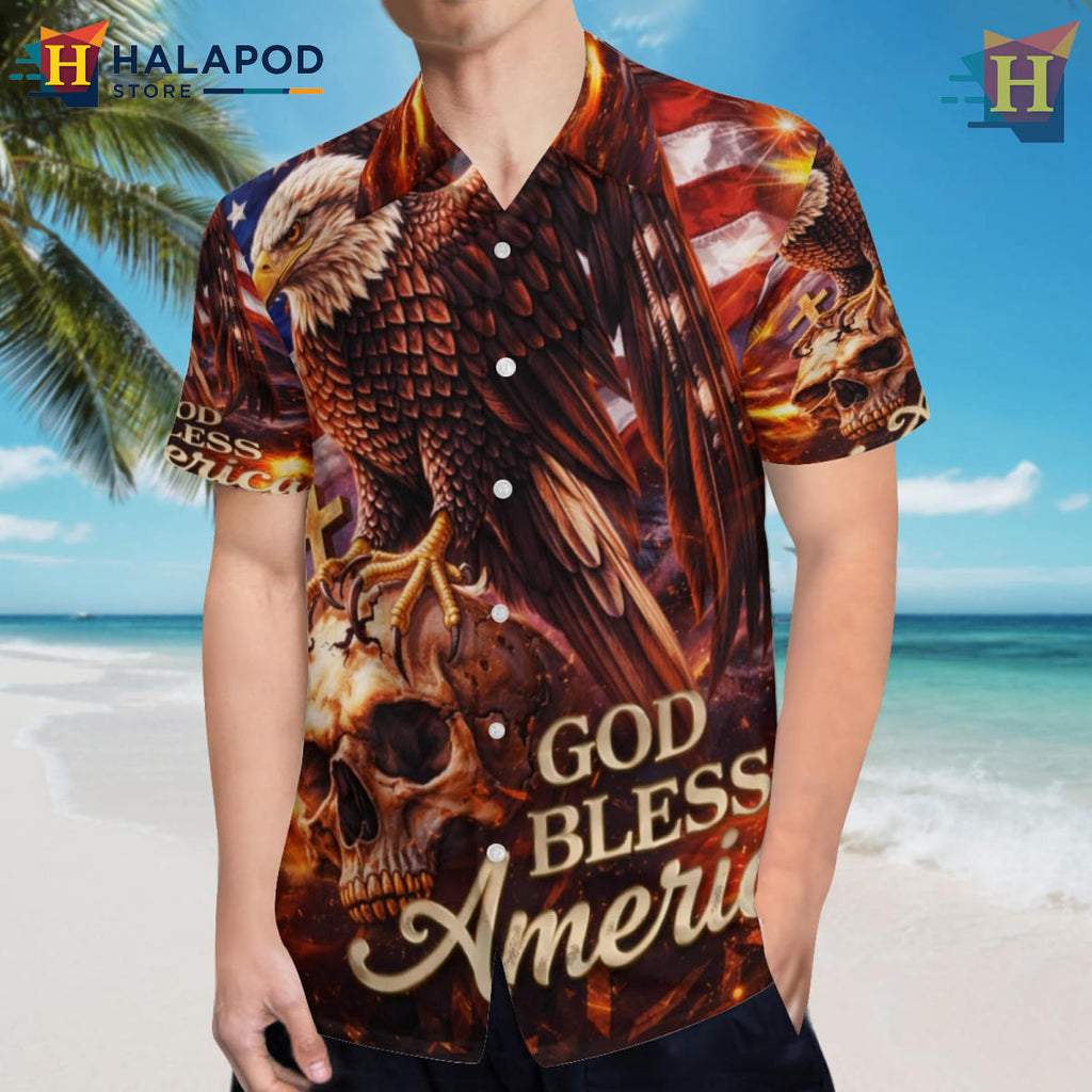 Art Print USA Anniversary Hawaiian Shirt 2026 Patriotic Independence Apparel