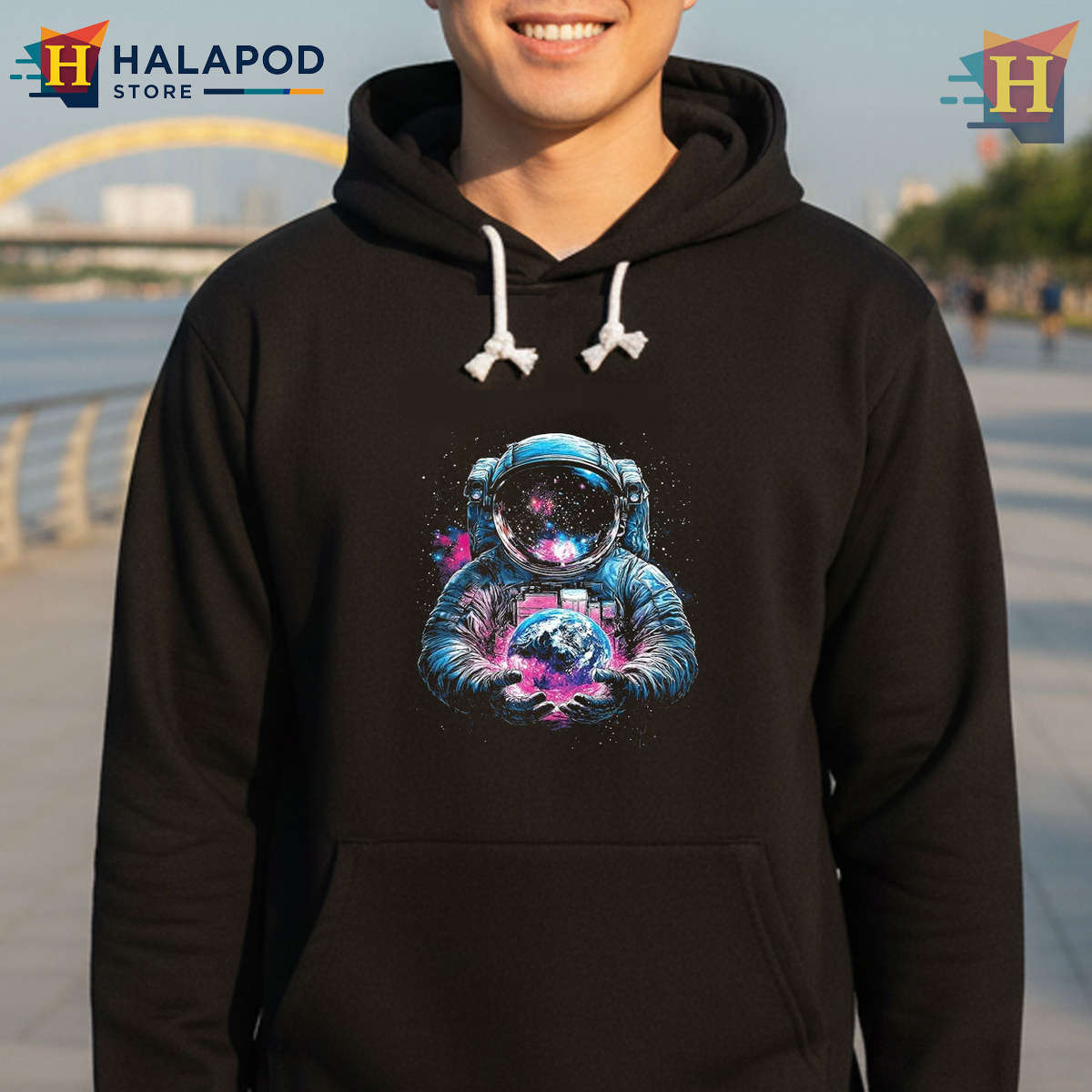 Astronaut Galaxy Space Shirt Planet Earth Universe Science Graphic Tee