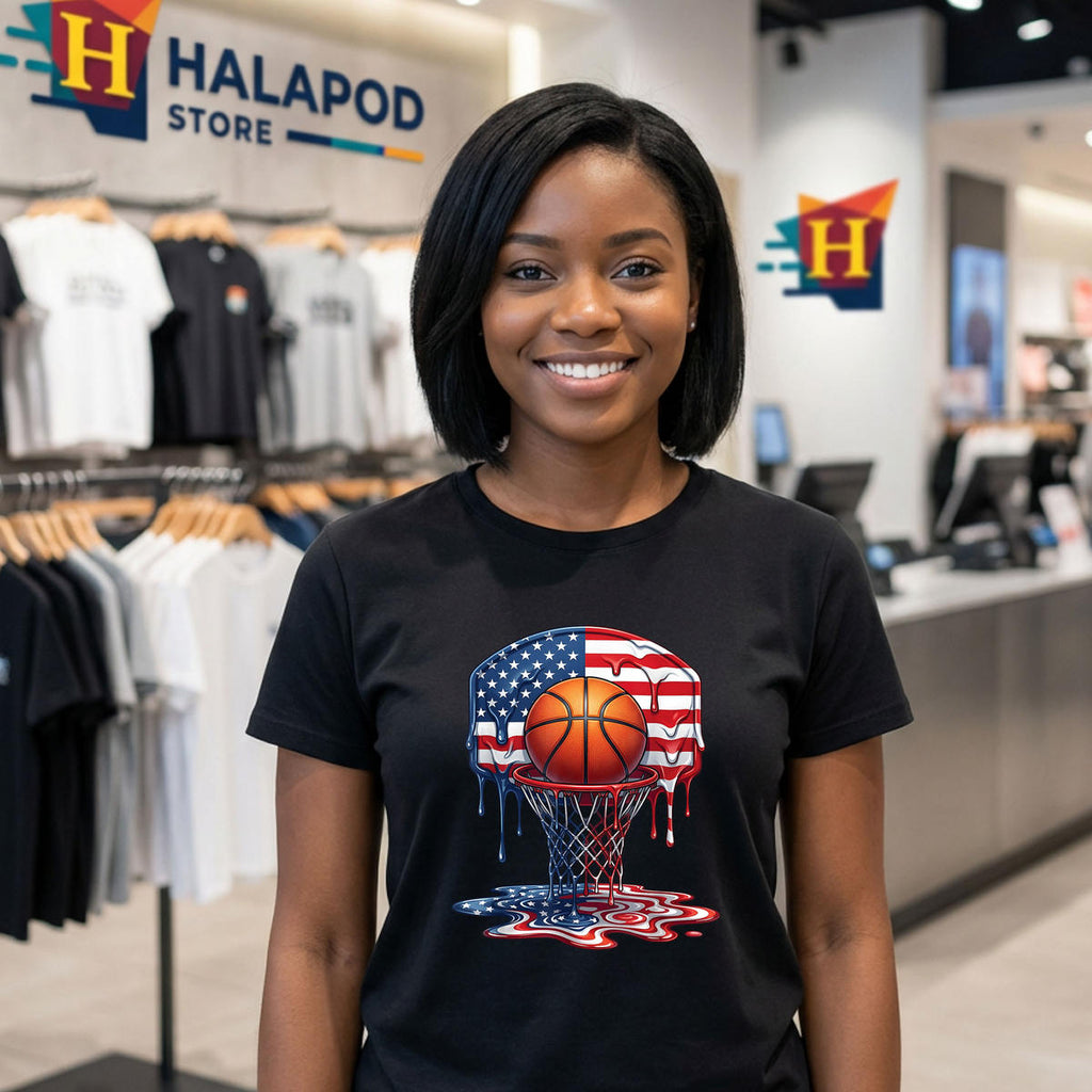 Basketball Drip USA Shirt 2026 Funny Sports Player Fan Graphic Apparel Gifts
