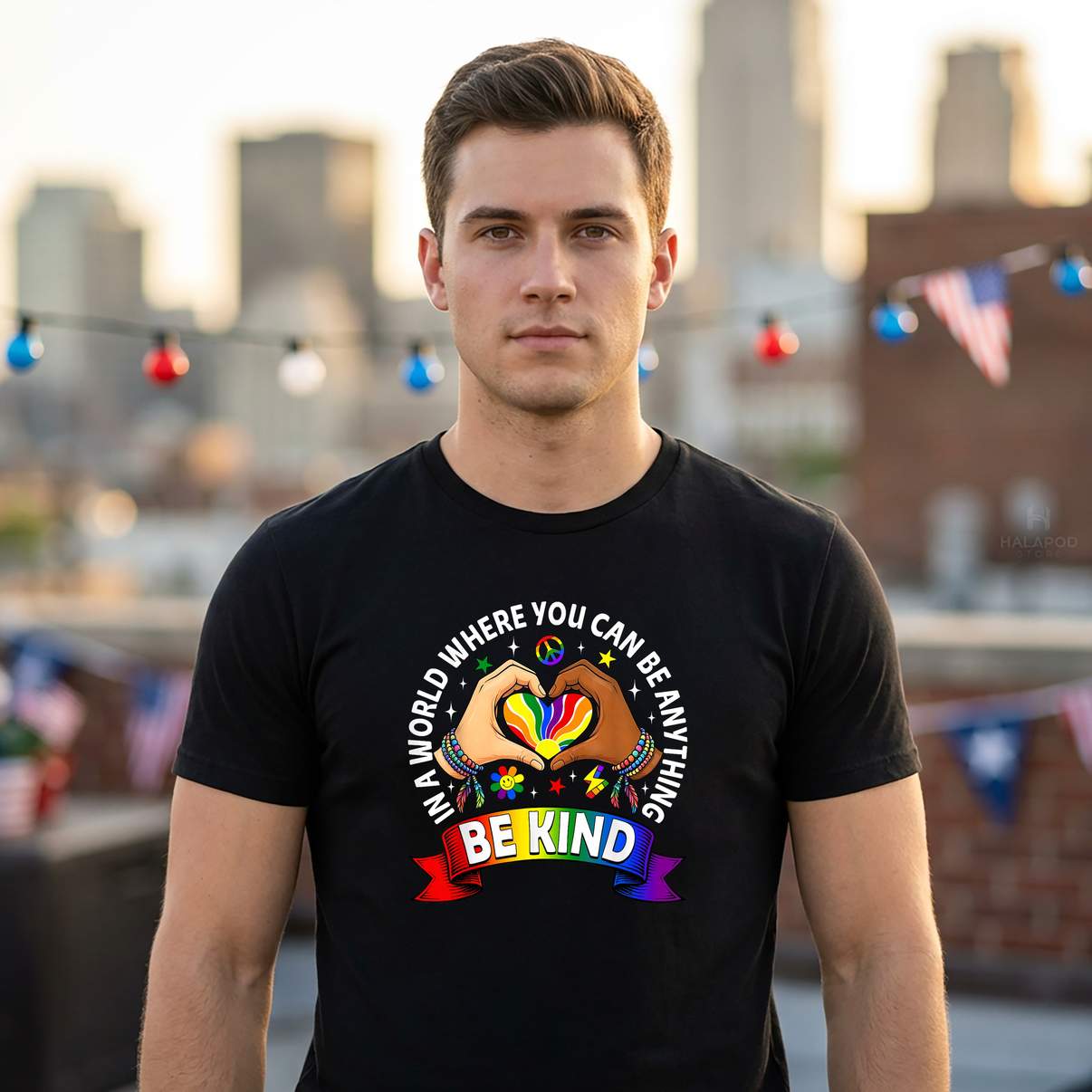 Be Anything Be Kind LGBT Shirt In A World Where You Gay Pride Graphic For Men