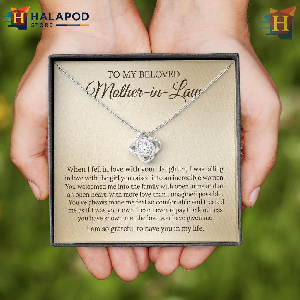Beloved Mother-In-Law Jewelry - Open Heart Pendant For Mothers Day 2026