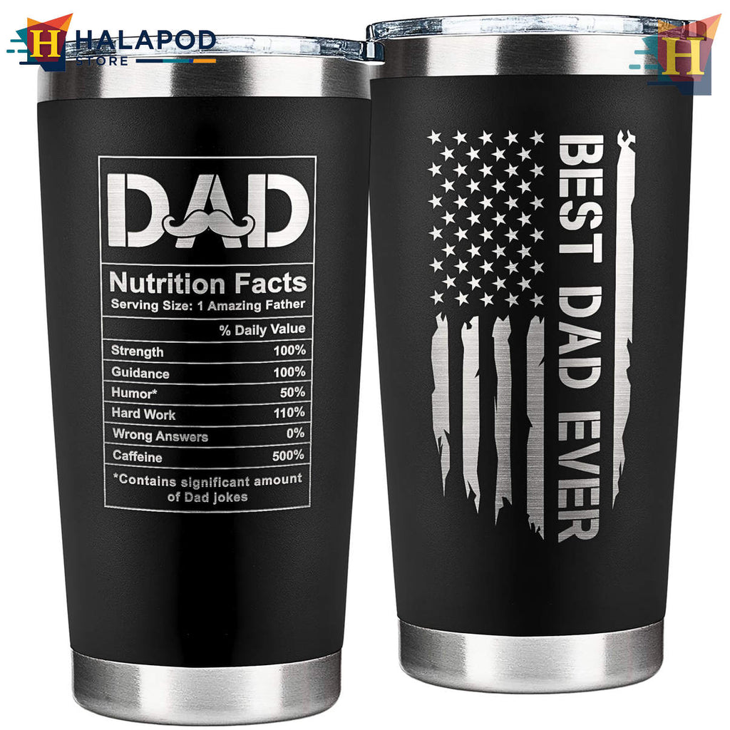 Best Dad Ever Fathers Day Tumbler 2026 New Dad Birthday Gift Men From Kids