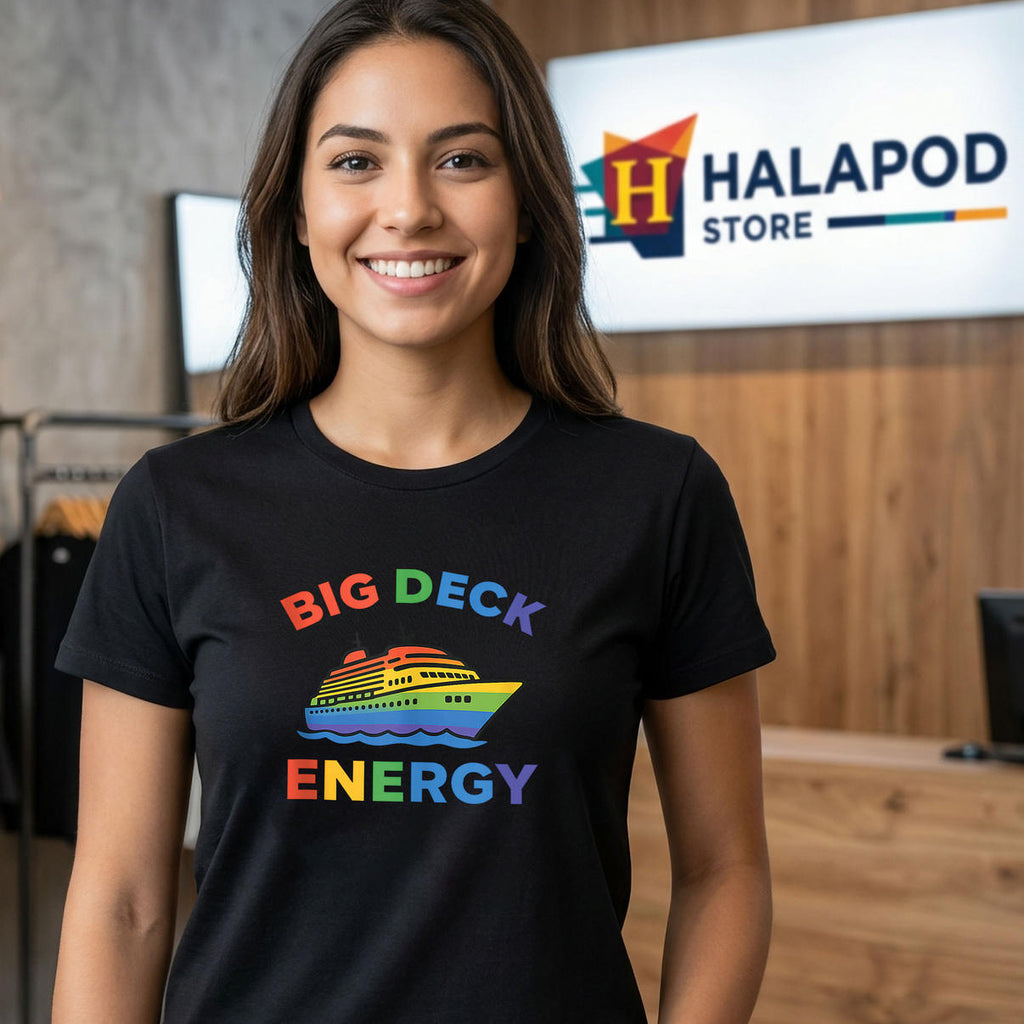 Big Deck Energy Funny Cruise Sailing Shirt 2026 Gay Pride LGBTQ Meme Apparel